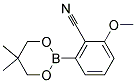 2-METHOXY-6-(5,5-DIMETHYL-1,3,2-DIOXABORINAN-2-YL)BENZONITRILE Struktur