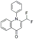 2-DIFLUOROMETHYL-1-PHENYLQUINOLIN-4(1H)-ONE Struktur