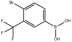 2-BROMO-4-(TRIFLUOROMETHYL)PHENYLBORONIC ACID Struktur