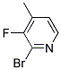 2-BROMO-3-FLUORO-4-METHYLPYRIDINE Struktur