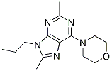 2,8-DIMETHYL-6-MORPHOLINO-9-PROPYL-9H-PURINE Struktur