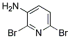 2,6-DIBROMO-3-AMINOPYRIDINE Struktur