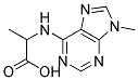 2-(9-METHYL-9H-PURIN-6-YLAMINO)PROPANOIC ACID Struktur