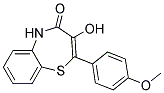 2-(4-METHOXYPHENYL)-3-HYDROXY-1,5-BENZOTHIAZEPIN-4-(5H)-ONE Struktur