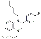 2-(4-FLUOROPHENYL)-1,2,3,4-TETRAHYDRO-1,4-DIPENTYLQUINOXALINE Struktur