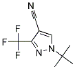 1-TERT-BUTYL-3-(TRIFLUOROMETHYL)-1H-PYRAZOLE-4-CARBONITRILE Struktur