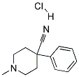 1-METHYL-4-CYANO-4-PHENYLPIPERIDINE HYDROCHLORIDE Struktur