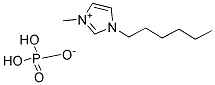 1-HEXYL-3-METHYLIMIDAZOLIUM DIHYDROGEN PHOSPHATE Struktur