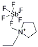 1-ETHYL-1-METHYLPYRROLIDINIUM HEXAFLUOROANTIMONATE Struktur