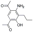 1-(5-ACETYL-2-AMINO-4-HYDROXY-3-PROPYLPHENYL)ETHAN-1-ONE, 97+% Struktur