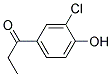 1-(3-CHLORO-4-HYDROXYPHENYL)PROPAN-1-ONE, TECH Struktur