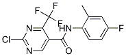 2-CHLORO-N-(4-FLUORO-2-METHYLPHENYL)-4-(TRIFLUOROMETHYL)PYRIMIDINE-5-CARBOXAMIDE, TECH Struktur