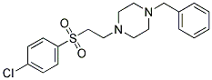 1-BENZYL-4-{2-[(4-CHLOROPHENYL)SULFONYL]ETHYL}PIPERAZINE Struktur