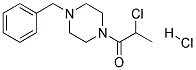 1-(4-BENZYLPIPERAZINO)-2-CHLOROPROPAN-1-ONE HYDROCHLORIDE, TECH Struktur