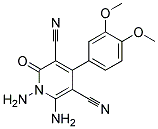 1,6-DIAMINO-4-(3,4-DIMETHOXYPHENYL)-2-OXO-1,2-DIHYDROPYRIDINE-3,5-DICARBONITRILE, TECH Struktur