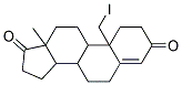 10-(IODOMETHYL)-13-METHYL-2,3,6,7,8,9,10,11,12,13,14,15,16,17-TETRADECAHYDR O-1H-CYCLOPENTA[A]PHENANTHRENE-3,17-DIONE Struktur