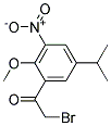 2-BROMO-1-(5-ISOPROPYL-2-METHOXY-3-NITROPHENYL)-ETHANONE Struktur