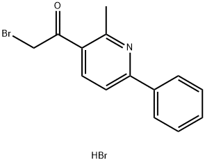 2-BROMO-1-(2-METHYL-6-PHENYL-PYRIDIN-3-YL)-ETHANONE Struktur