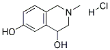 1,2,3,4-TETRAHYDRO-4,6-DIHYDROXY-2-METHYLISOQUINOLINE HYDROCHLORIDE Struktur