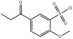 1-(3'-CHLOROSULFONYL-4'-METHOXYPHENYL)-1-PROPANONE Struktur