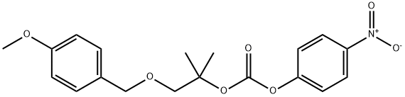 2-[METHYL-1-(4-METHOXYPHENYL)METHOXY]PROPYL-4'-NITROPHENYL CARBONATE Struktur