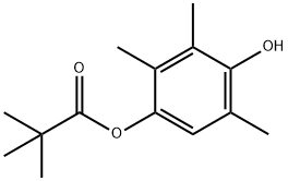 1-PIVALOYL-2,3,5-TRIMETHYLHYDROQUINONE Struktur