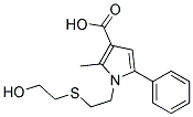 1-[2-(2-HYDROXYETHYLTHIO)ETHYL]-2-METHYL-5-PHENYLPYRROLE-3-CARBOXYLIC ACID Struktur