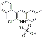 2-CHLORO-6-METHYL-3-(2-METHYLPHENYL)QUINOLINIUM HYDROGEN SULPHATE Struktur