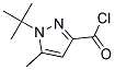 1-TERT-BUTYL-5-METHYL-1H-PYRAZOLE-3-CARBONYL CHLORID Struktur