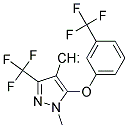 [1-METHYL-3-(TRIFLUOROMETHYL)-5-[3-(TRIFLUOROMETHYL)PHENOXY]-1H-PYRAZOL-4-YL]METHANO Struktur