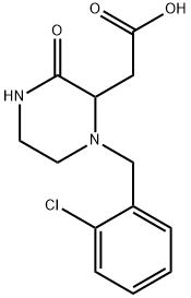 2-[1-(2-CHLOROBENZYL)-3-OXO-2-PIPERAZINYL]-ACETIC ACID Struktur