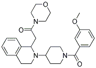 2-[1-(3-METHOXYBENZOYL)PIPERIDIN-4-YL]-1-(2-MORPHOLIN-4-YL-2-OXOETHYL)-1,2,3,4-TETRAHYDROISOQUINOLINE Struktur