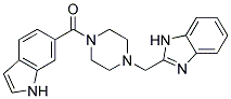 2-([4-(1H-INDOL-6-YLCARBONYL)PIPERAZIN-1-YL]METHYL)-1H-BENZIMIDAZOLE Struktur