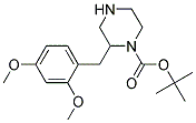 2-(2,4-DIMETHOXY-BENZYL)-PIPERAZINE-1-CARBOXYLIC ACID TERT-BUTYL ESTER Struktur