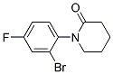 1-(2-BROMO-4-FLUORO-PHENYL)-PIPERIDIN-2-ONE Struktur