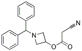 1-BENZHYDRYLAZETIDIN-3-YL 2-CYANOACETATE Struktur