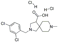 2-(2,4-DICHLORO-BENZYL)-8-METHYL-2,8-DIAZA-SPIRO[4.5]DECANE-4-CARBOXYLIC ACID DIHYDROCHLORIDE Struktur