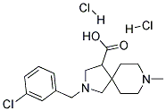 2-(3-CHLORO-BENZYL)-8-METHYL-2,8-DIAZA-SPIRO[4.5]DECANE-4-CARBOXYLIC ACID DIHYDROCHLORIDE Struktur