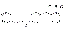 1-[2-(METHYLSULFONYL)BENZYL]-N-(2-PYRIDIN-2-YLETHYL)PIPERIDIN-4-AMINE Struktur