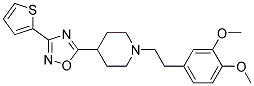 1-[2-(3,4-DIMETHOXYPHENYL)ETHYL]-4-[3-(2-THIENYL)-1,2,4-OXADIAZOL-5-YL]PIPERIDINE Struktur