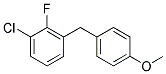 1-CHLORO-2-FLUORO-3-(4-METHOXY-BENZYL)-BENZENE Struktur