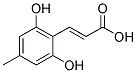 2,6-DIHYDROXY-4-METHYLCINNAMIC ACID Struktur