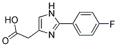 [2-(4-FLUORO-PHENYL)-1H-IMIDAZOL-4-YL]-ACETIC ACID Struktur