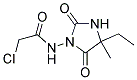 2-CHLORO-N-(4-ETHYL-4-METHYL-2,5-DIOXOIMIDAZOLIDIN-1-YL)ACETAMIDE Struktur