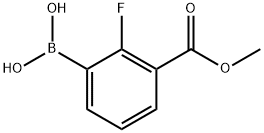 [2-FLUORO-3-(METHOXYCARBONYL)PHENYL]BORONIC ACID Struktur