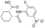 (1S,2R)-2-([(2-FLUORO-5-NITROPHENYL)AMINO]CARBONYL)CYCLOHEXANECARBOXYLIC ACID Struktur