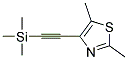 2,5-DIMETHYL-4-TRIMETHYLSILANYLETHYNYL-THIAZOLE Struktur