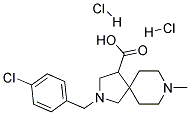 2-(4-CHLORO-BENZYL)-8-METHYL-2,8-DIAZA-SPIRO[4.5]DECANE-4-CARBOXYLIC ACID DIHYDROCHLORIDE Struktur