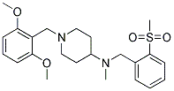 1-(2,6-DIMETHOXYBENZYL)-N-METHYL-N-[2-(METHYLSULFONYL)BENZYL]PIPERIDIN-4-AMINE Struktur