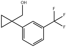 [1-(3-TRIFLUOROMETHYL-PHENYL)-CYCLOPROPYL]-METHANOL Struktur